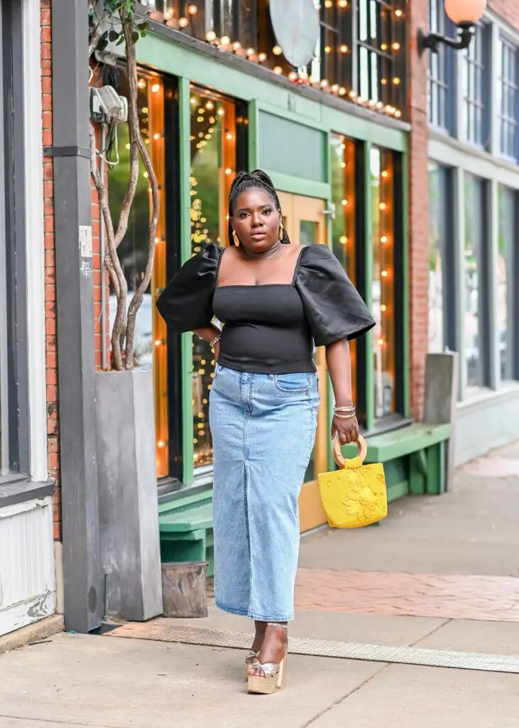 denim skirt